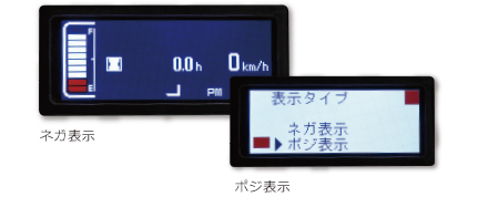 ネガ表示　ポジ表示