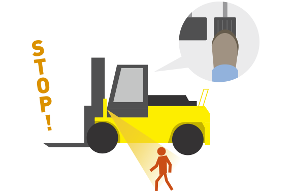 停⾞時に⼈を検知すると⾞両の発進を抑える発進抑制機能も標準装備